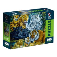 Пазли De.tail Дикі кішки, 500 деталей, DT500-14