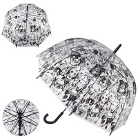 Парасолька дитяча, тростина 73 см, d=80 см, спиця 58 см, довжина 81 см, клейонка, з кульком (В асортименті)