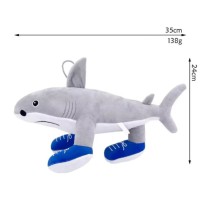 М’яка іграшка Акула в кросівках Tralalero Tralala, 35x24 см