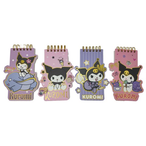 Блокнот на спіралі фігурний Kuromi, 60 аркушів, 9x13 см (В асортименті)