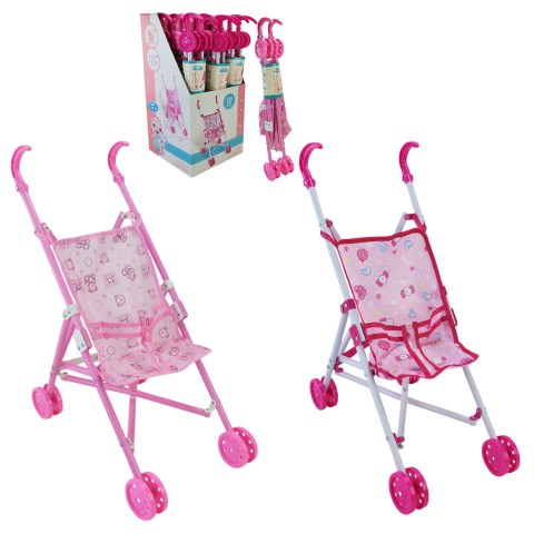 Візочок-тростинка для ляльки, пластик, 239CZ (В асортименті)