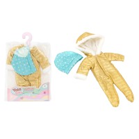 Одяг для пупса 30-35 см комбінезон з хутром шапочка YLC235N