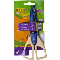 Ножиці Зіг-заг, 165 мм, синій