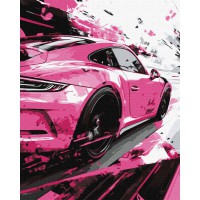 Набір для розпису по номерах Рожевий стиль, Ideyka, 40x50 см, КНО5156