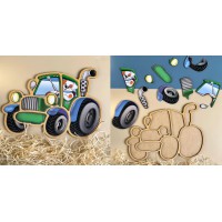 Контурний пазл Трактор Ubee ПСД119