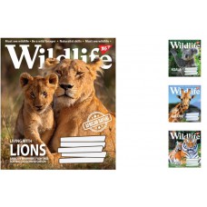 Зошити учнівські формату А5 18 лінія. YES Wild life, 25 шт. в упаковці