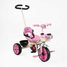 Велосипед 3-х колісний "Best Trike" колеса EVA переднє 10’’, заднє 8’’, сталева рама, УКР. ОЗВУЧУВАННЯ, батьківська ручка, вв кор. /1/