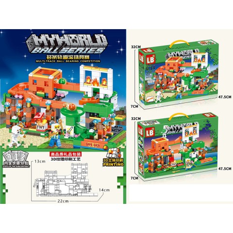 Конструктор Майнкрафт, LB1124, 423 деталі, 47.5x32x7 см