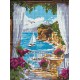 Набір з алмазною мозаїкою на підрамнику Сонячна гавань Ideyka AMO8134, 30x40 см