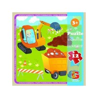 Пазли G-Toys Транспорт, 12 елементів, LT07
