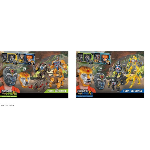 Іграшковий набір, світло, звук, маска, трансформер, 35.5x7.6x24 см