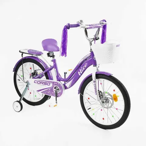 Велосипед дитячий 20" Corso Nice NC-20105 дискові гальма, зібраний 85%