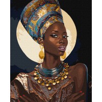 Набір для розпису по номерах Чарівний погляд, 40x50 см, КНО2530