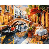 Набір для розпису по номерах Венеційські вулиці, 40x50 см