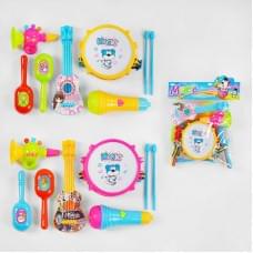 Музичні інструменти барабан, гітара, мікрофон, у п/е /96-2/