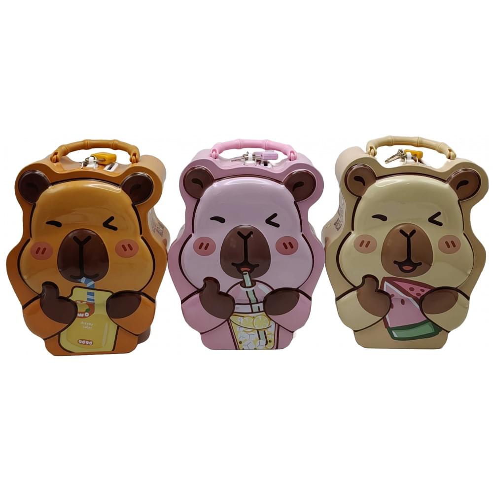 Скарбничка металева "Капібара" 19см 3в.(8*12)