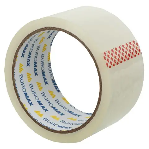 Стрічка клейка пакувальна, 48 мм х 45 м х 45 мкм, прозора