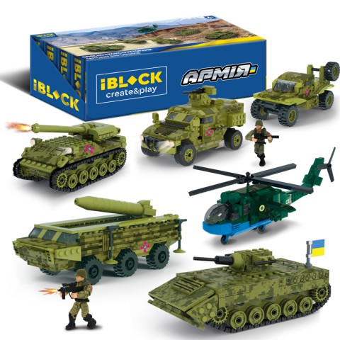 Конструктор IBLOCK Армія, PL-921-489, 178-349 деталей, (В асортименті)