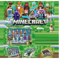 Набір героїв 12 фігурок, висота 4 см, рухливі кінцівки, голова та ноги від’єднуються, зброя, 12 елементів конструктора, в кор. /144-2/