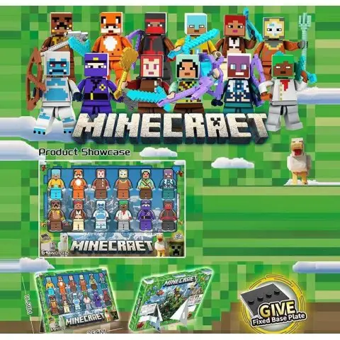 Набір героїв 12 фігурок висота 4 см рухливі кінцівки конструктор 2912-2