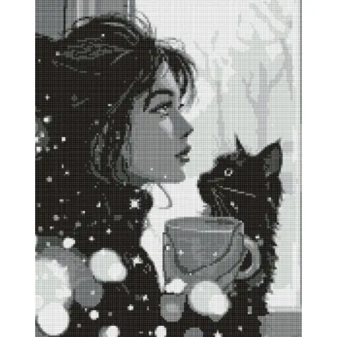 Алмазна мозаїка Ранкова тиша Ideyka 40×50 см AMO8002