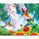 Алмазна мозаїка на підрамнику Колібрі 40×50 см 71328_BGLE