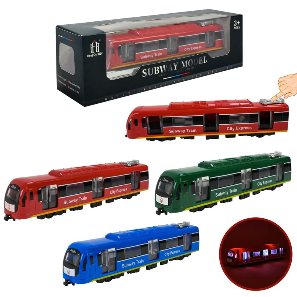 Потяг 3 кольори, світло батар кор. 23*4*5см /36-2/