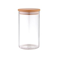 Банка скляна з бамбуковою кришкою R33415/18 1,2 л