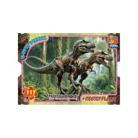 Пазли G-Toys Обережно Динозаври, 117 елементів