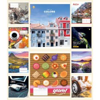 Зошити учнівські 60 аркушів лінія Тверда ТЕ22612 Мікс 60ЛВ2, 10 шт. в упаковці