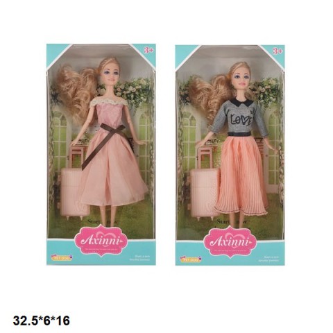 Лялька 29 см з валізою (в асортименті) 6340-6