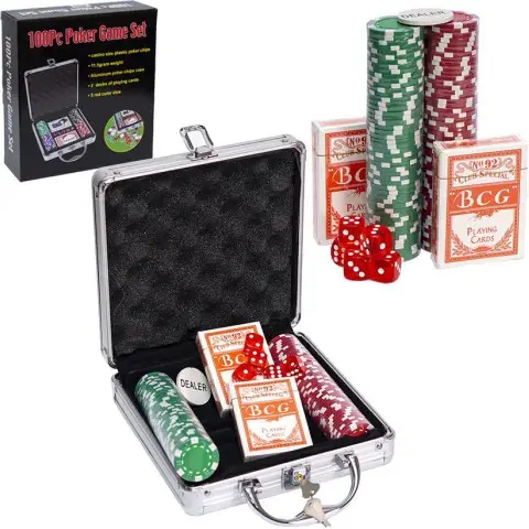 Набір для покеру в алюмінієвій валізці