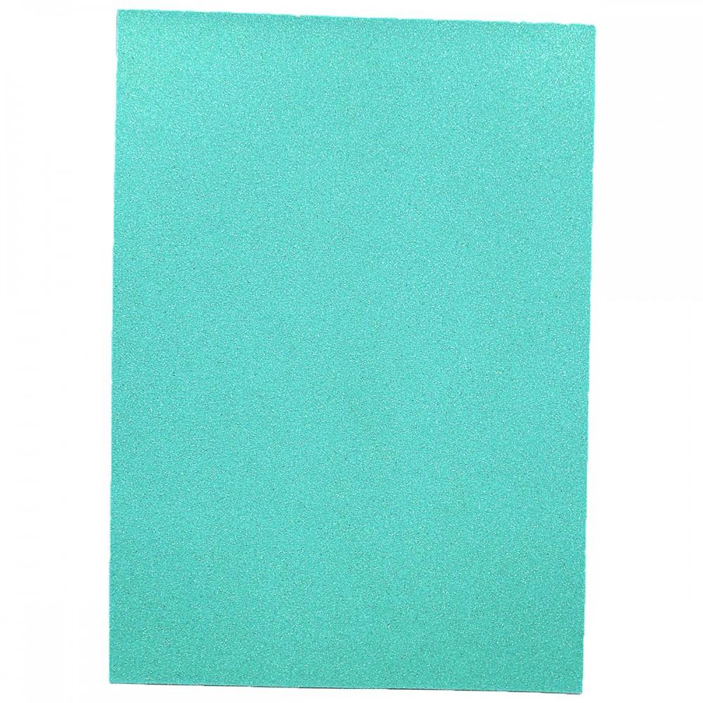Фоамиран EVA 1.7±0.1MM "Бирюзовый" IRIDESCENT HQ A4 (21X29.7CM) 10PC/OPP