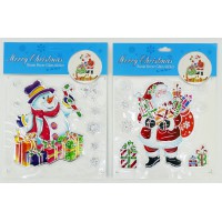 Наліпки для вікон силікон Santa 19×25 см (в асортименті) 6527-P3-17