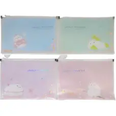 Папка для тетрадей на молнии, А5+, Сыпучки блестки-Хомячок, 24x18.5 см