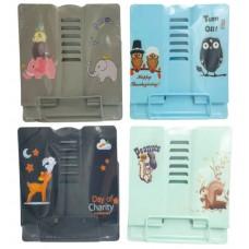 Подставка для книг метал. "Animals" 15,2*15,2см,mix, 1шт/этик.