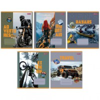 Зошити учнівські 48 аркушів клітинка 1В Mens hobby, 10 шт. в упаковці