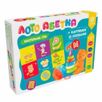 Гра Лото абетка + картинки зі словами 129232