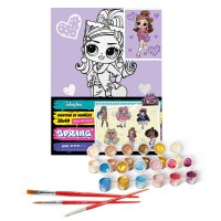 Набір для розпису по номерах для дітей 5+ L.O.L. Surprise! Tweens Fancy Gurl, Ideyka, 30x40 см, КНО6284