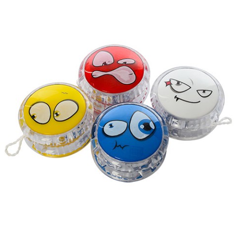 Йо-йо, 5.5 см, на мотузці, світло, 9x10x3 см (В асортименті)