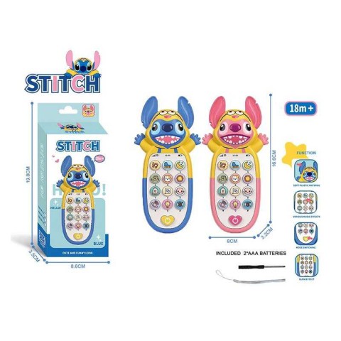 Телефон Стіч, англ. озвучка, музика, підсвітка, EC666-1A2 (В асортименті)