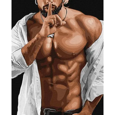 Набір для розпису по номерах Твоя таємниця, 40x50 см, КНО8397