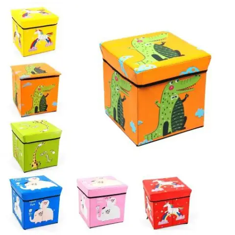 Пуф-коробка складана для іграшок R33429 30×30×30 см