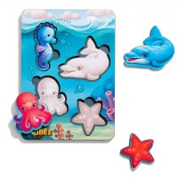 Вкладиші Морські тварини 1 (фон з підказкою) 16×12×0,6 см Ubee