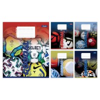 Зошити учнівські 18 аркушів клітинка 1B A million emotions, 25 шт. в упаковці