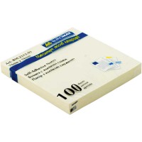 Блок для нотаток, 76x76 мм, 100 аркушів, жовтий, 4 шт. в упаковці