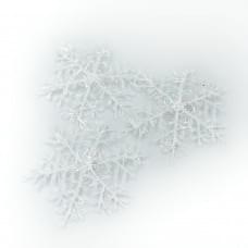 Ялинкова прикраса "Сніжинки" 3шт.10см, ОРР/етик. ціна за 4 шт. //