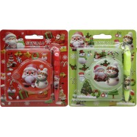 Блокнот на кнопці ПВХ ручка-брелок Новий Рік А5 65 аркушів (в асортименті) HLL-002-NY