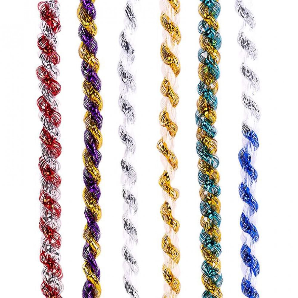 Мішура новорічна "Ліхтарик спіральний" 1,3м, діаметр 2см, 20 штук (106645)