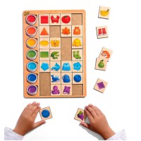 Гра-сортер дерев’яна Асоціації кольори 3 Ubee ПСД268